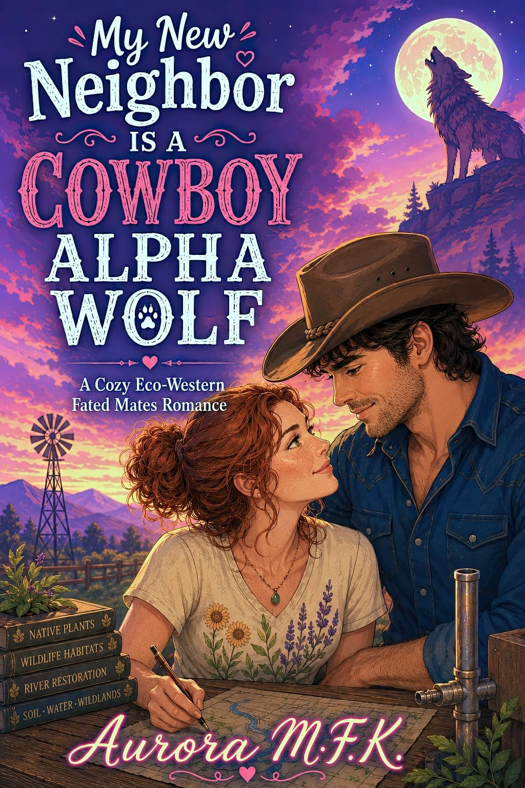 My New Neighbor is a Cowboy Alpha Wolf (The Geeky Girls Guide to a Bunch of Fun Paranomal Romances Book 1)