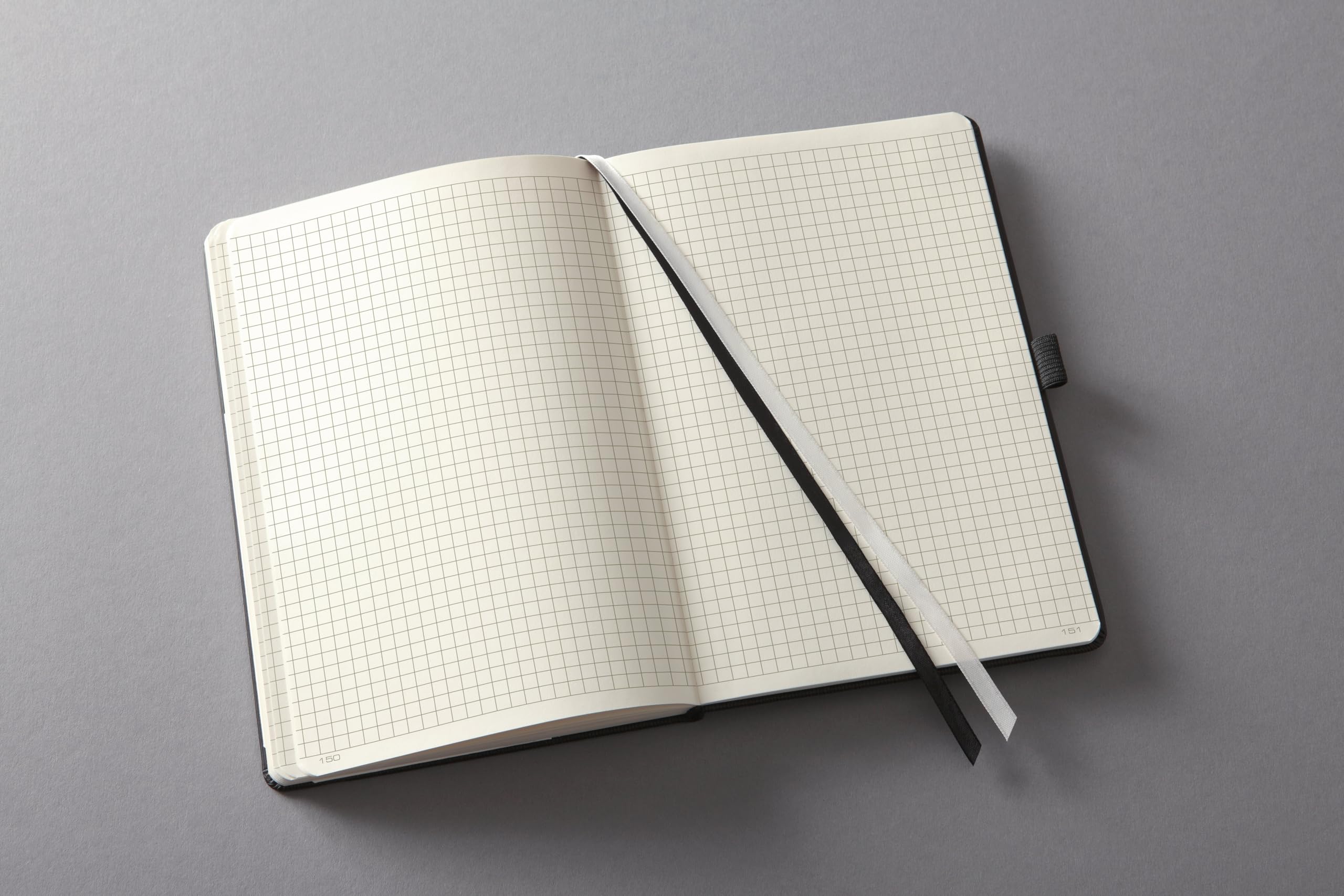 SIGEL Taccuino premium Conceptum A4 copertina rigida - 3 pezzi | CO111, quadrettatura piccola, nero, ideale come diario, bullet journal, libro delle idee o quaderno di scrittura