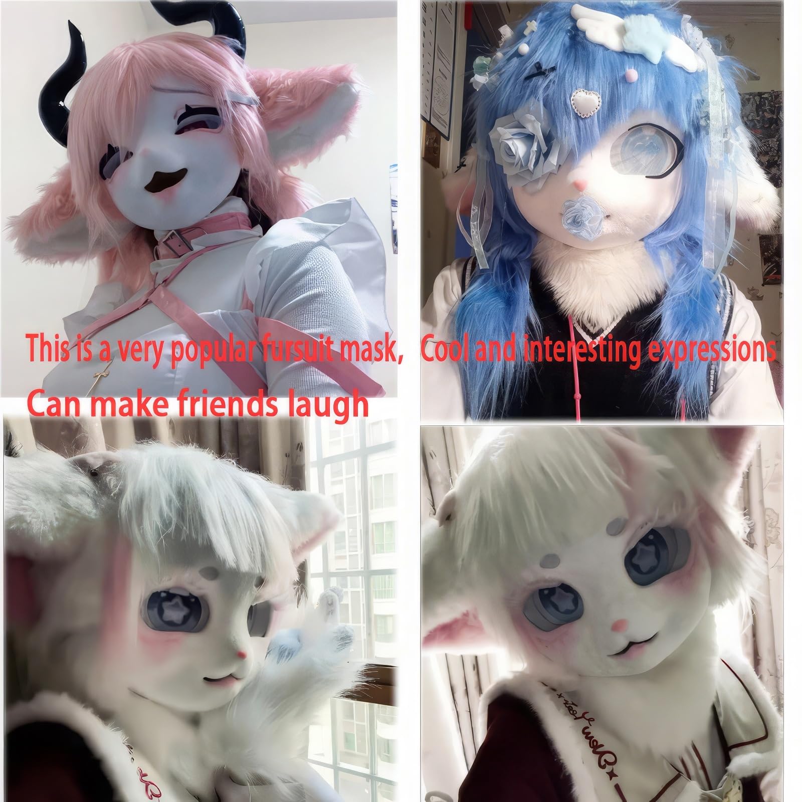 Kaptur w stylu anime, futrzana maska zwierzęca, przenośne przebranie na imprezę z kapturem, kostium cosplay nakrycie głowy z rękawiczkami z kociej łapy, opaski i spinki do włosów