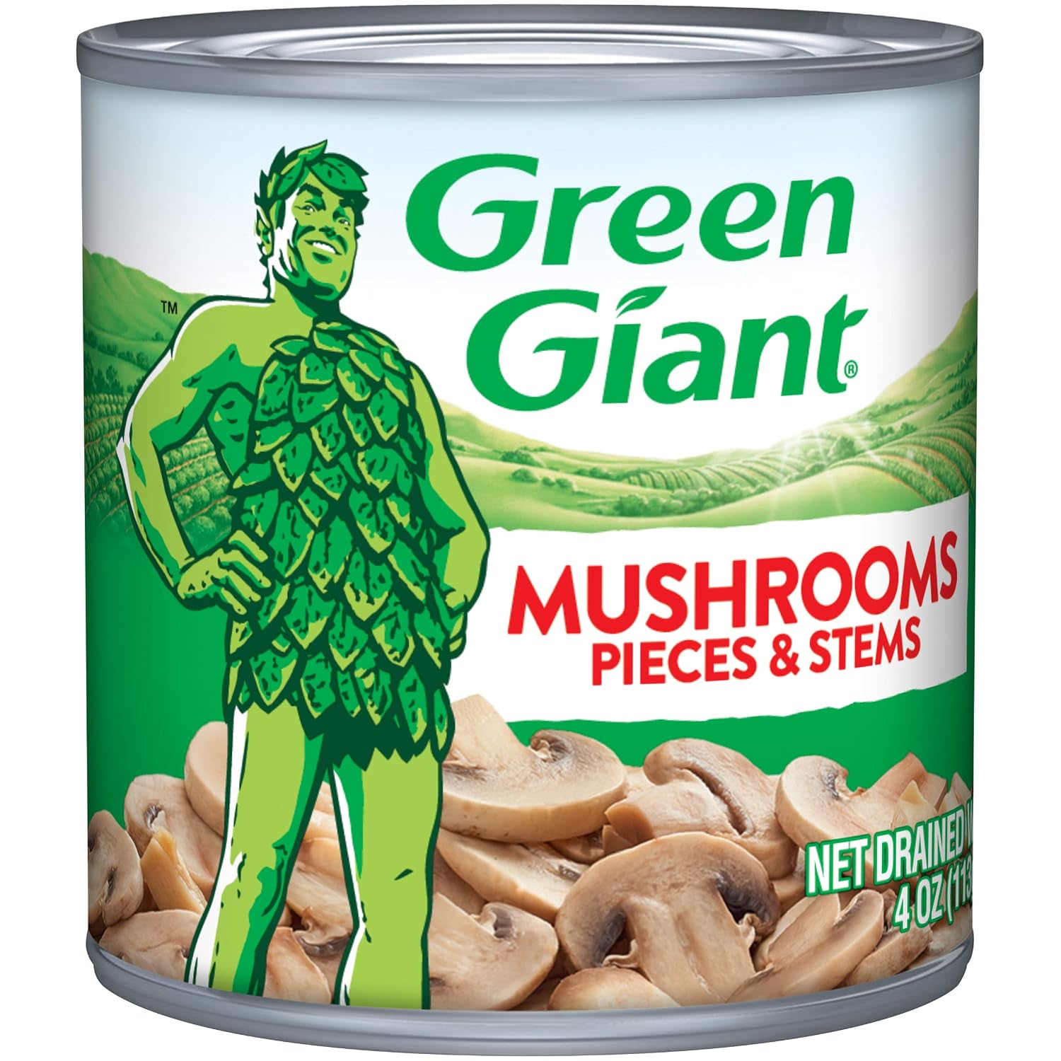 Green Giant Mushrooms Pieces & Stems, 4 Ounce Jar