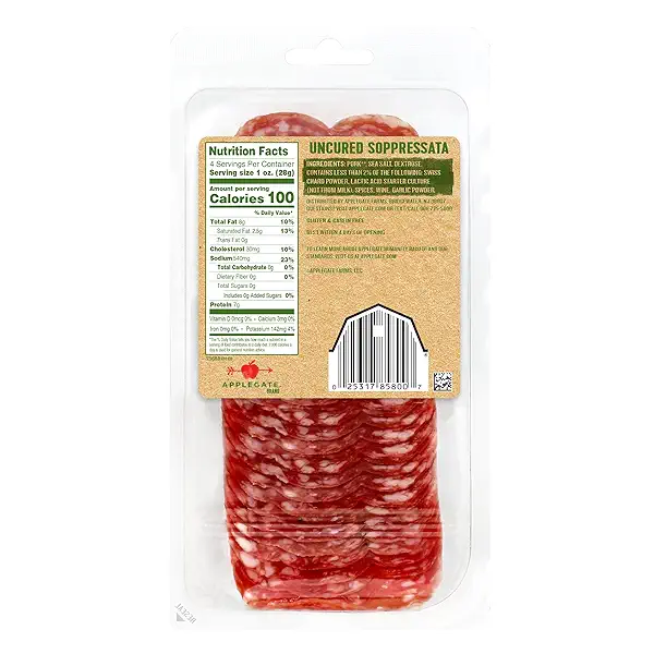 Natural Uncured Soppressata, 4oz 3