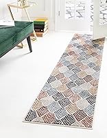 Vista 13 de Unique Loom Eco Trellis Collection - Alfombra de área - Osage (rectangular 2 pies 0 pulgadas x 3 pies 0 pulgadas, marfil carbón)