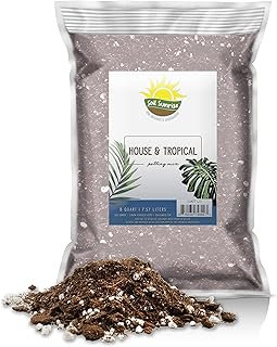 House Plant and Tropical Plant Potting Soil - Re-Potting Soil for All Types of Indoor House Plants, House Plant Re-Potting...