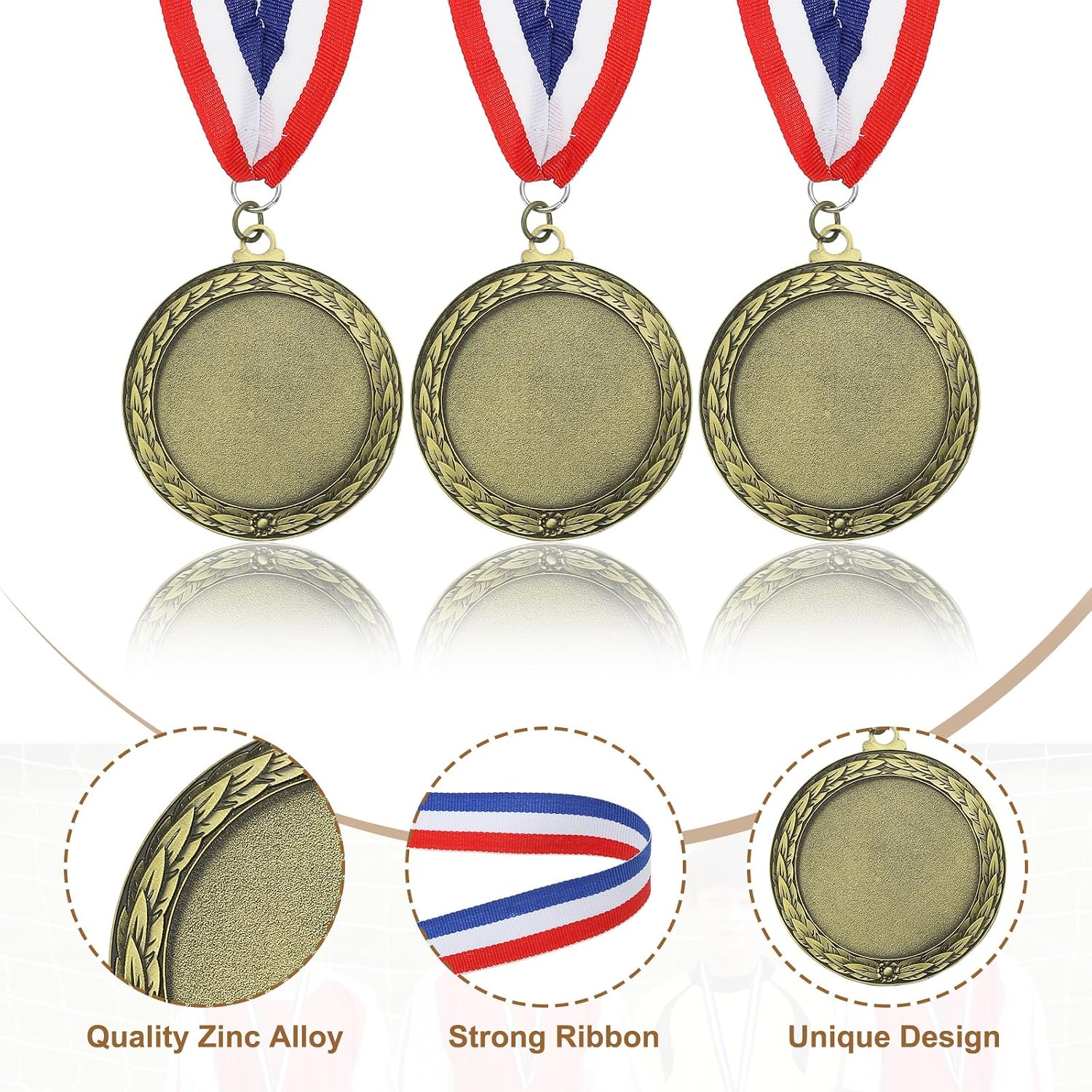 PATIKIL Award Medals, Prize Medals Winner Award with Neck Ribbon for Competitions