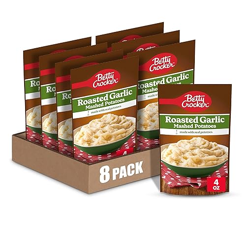 Betty Crocker Roasted Garlic Mashed Potatoes, Made with Real Potatoes,