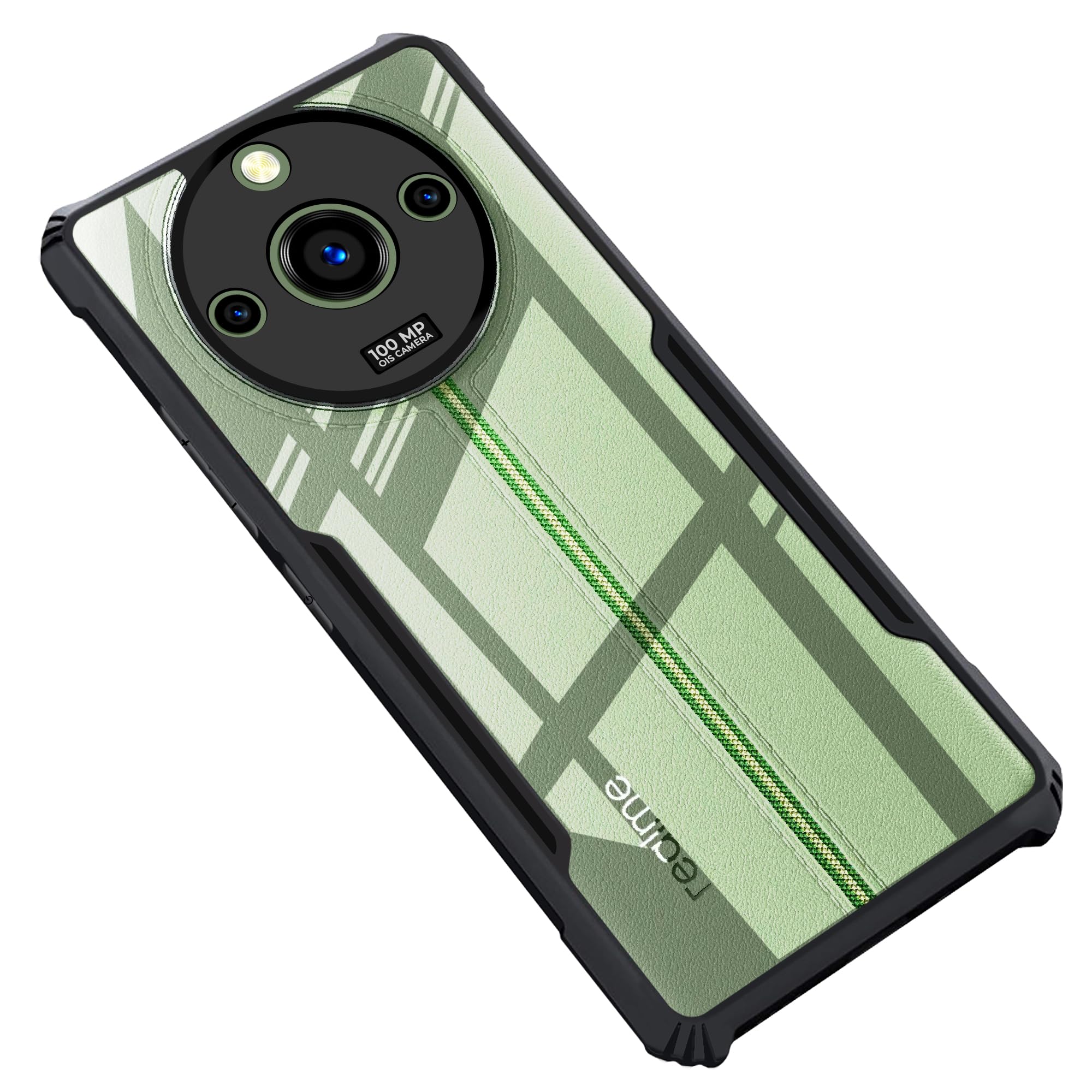 CEDO Realme 11 Pro / 60 Pro (5G) Back Case Cover | Camera Protection Shockproof Bumper-Edge | Acrylic Crystal Clear 360 Degree Protection TPU+PC | Transparent Eagle Back Case Cover (Black) (B0C6M2KZYF) Amazon Price History, Amazon Price Tracker