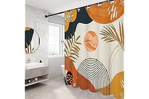 Abstract Boho Arch and Sun Shower Curtain