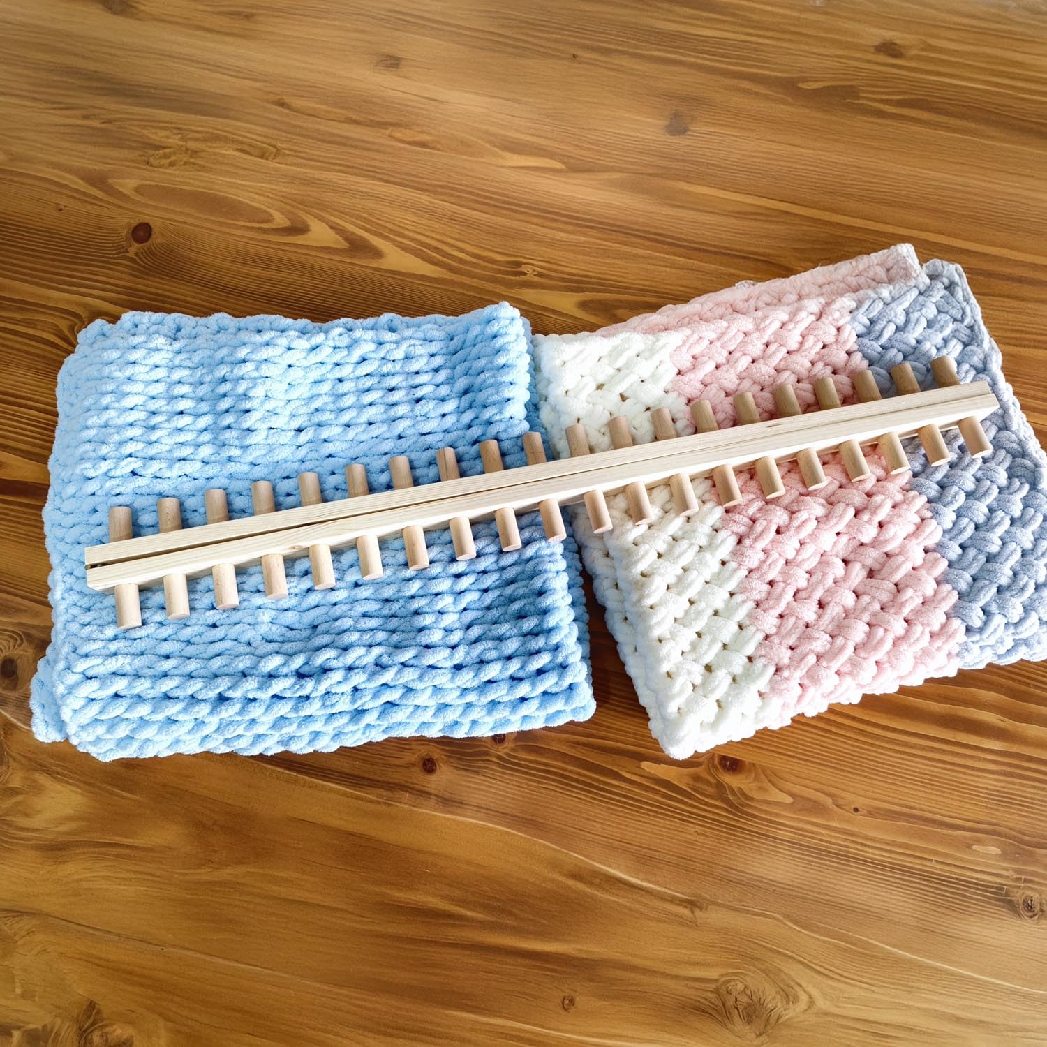 182,9 cm grober Strickdecken-Webstuhl, individueller Strickwebstuhl, faltbar und tragbar