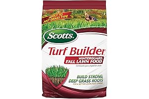 Scotts Turf Builder WinterGuard Fall Lawn Fertilizer for real grass sod rolls for lawn