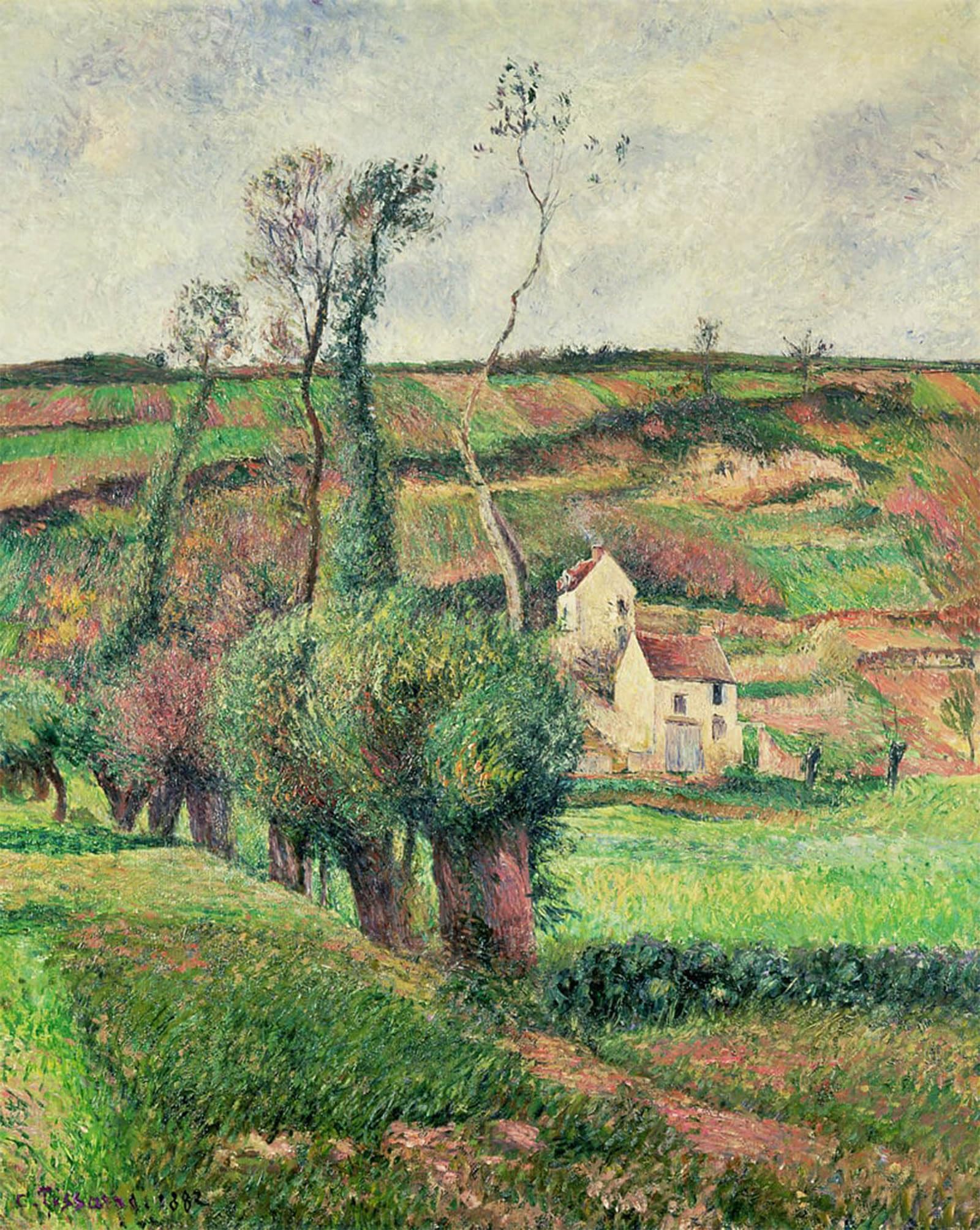 SERENDIPITP Aesthetic Poster Photo Wall Print Retro Picture the Cabbage Slopes Pontoise by Camille Jacob Pissarro Modern Wall Artwork for Home Decor 60x90cm