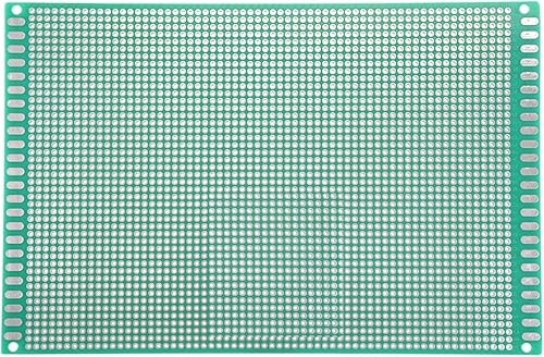 YOKIVE 10 placas de circuito impresas universales de una sola cara, tablero estañado FR-4, bueno para proyectos electrónicos de soldadura de