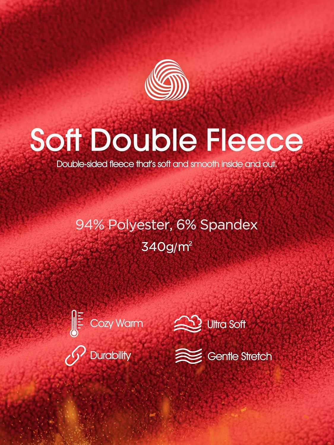 ODODOS Women's Polar Fleece Full-Zip Jacket – Soft Warm Winter Essential Long Sleeve Outerwear with Pockets - Image 6