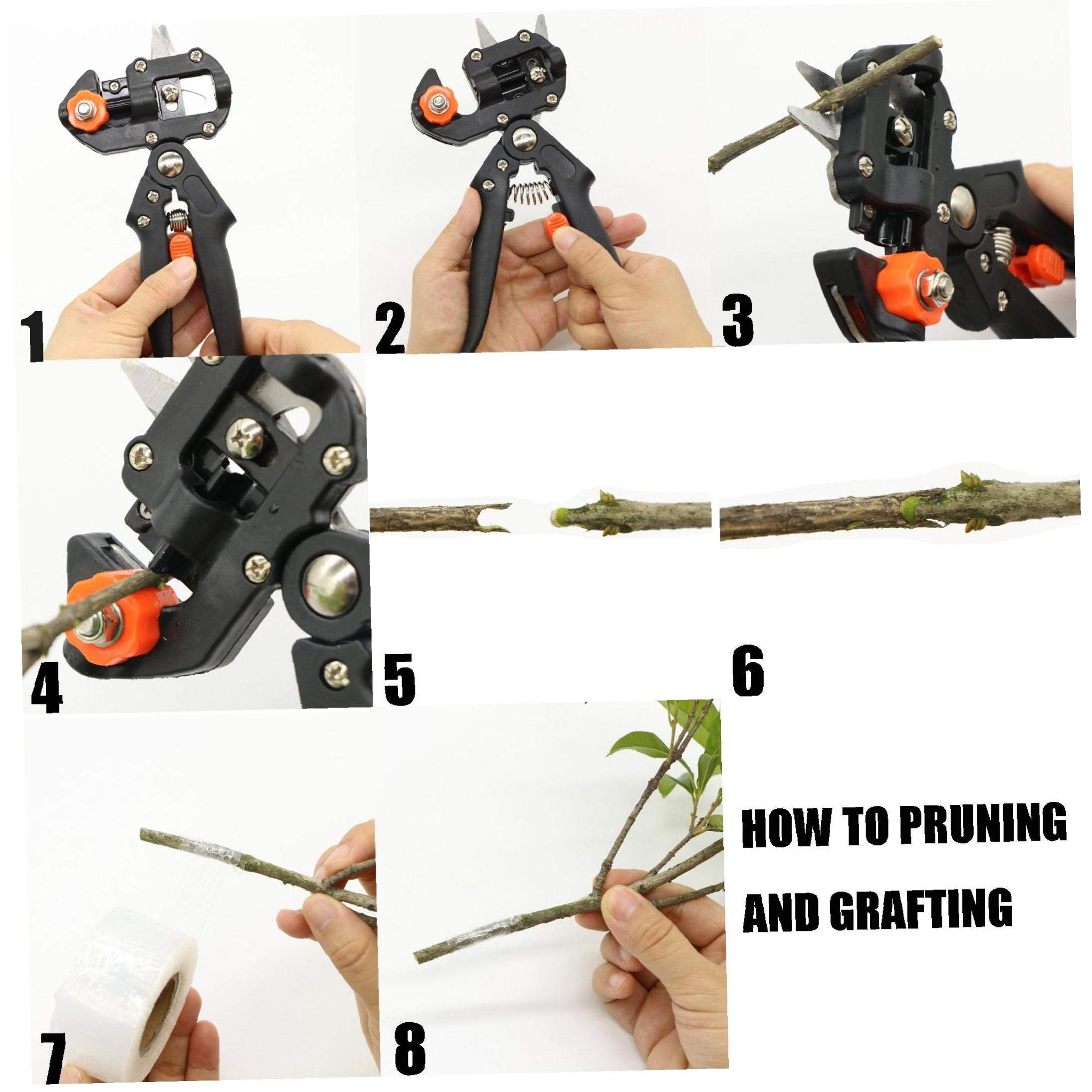 Professionale Giardino Innesto Potatura Potatore Utensili da Taglio Kit per Pianta Ramo Ramoscello Vite Albero da Frutto Cesoie Supporto della Pianta del Basamento