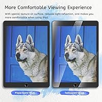 Vista 5 de MOBDIK Paquete de 2 protectores de pantalla Paperfeel compatibles con iPad Air 3 2019/iPad Pro 10.5 2017, película mate, antirreflejos, menos