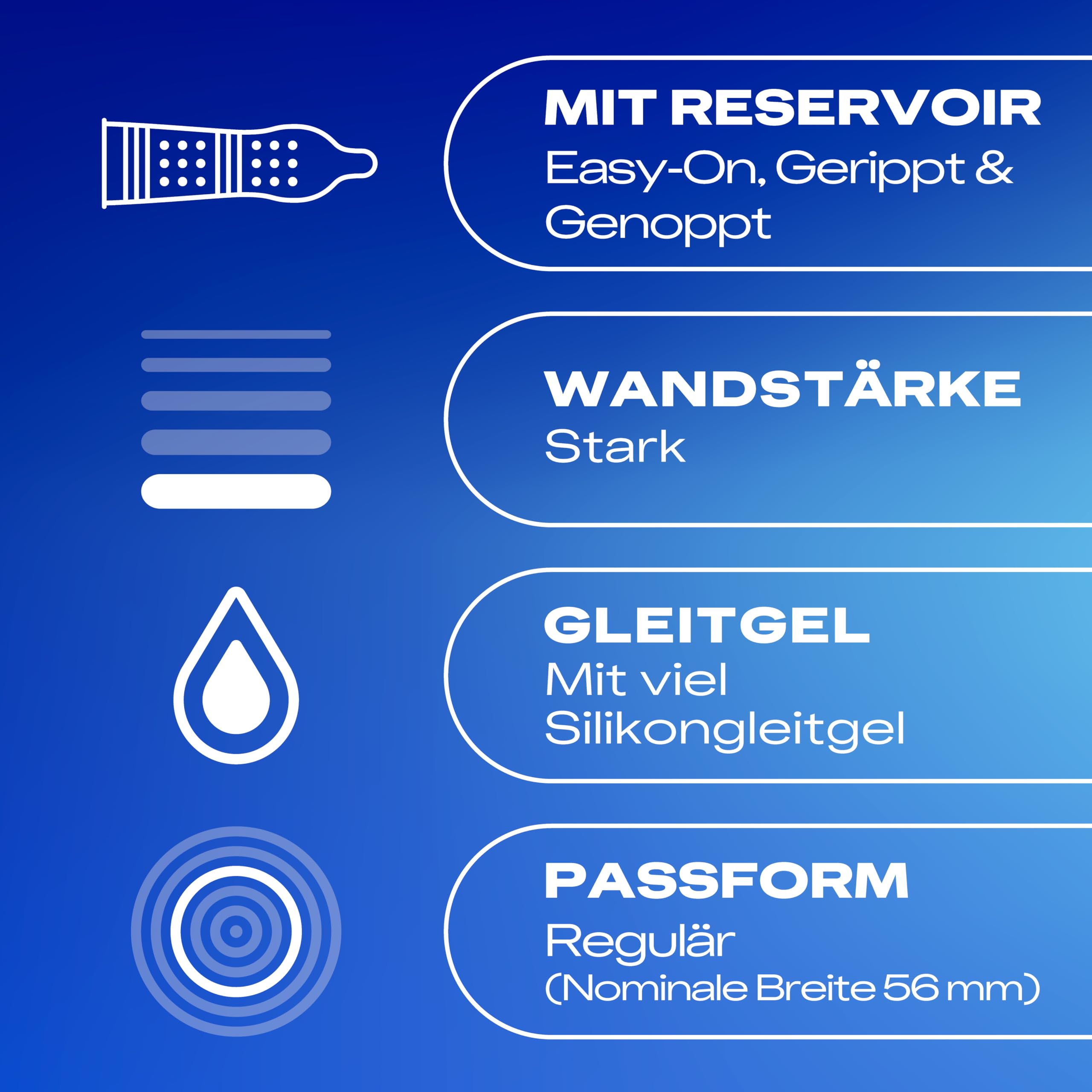 Durex Pleasure Me Kondome – gerippt und genoppt für besondere Stimulation (40 Stück)