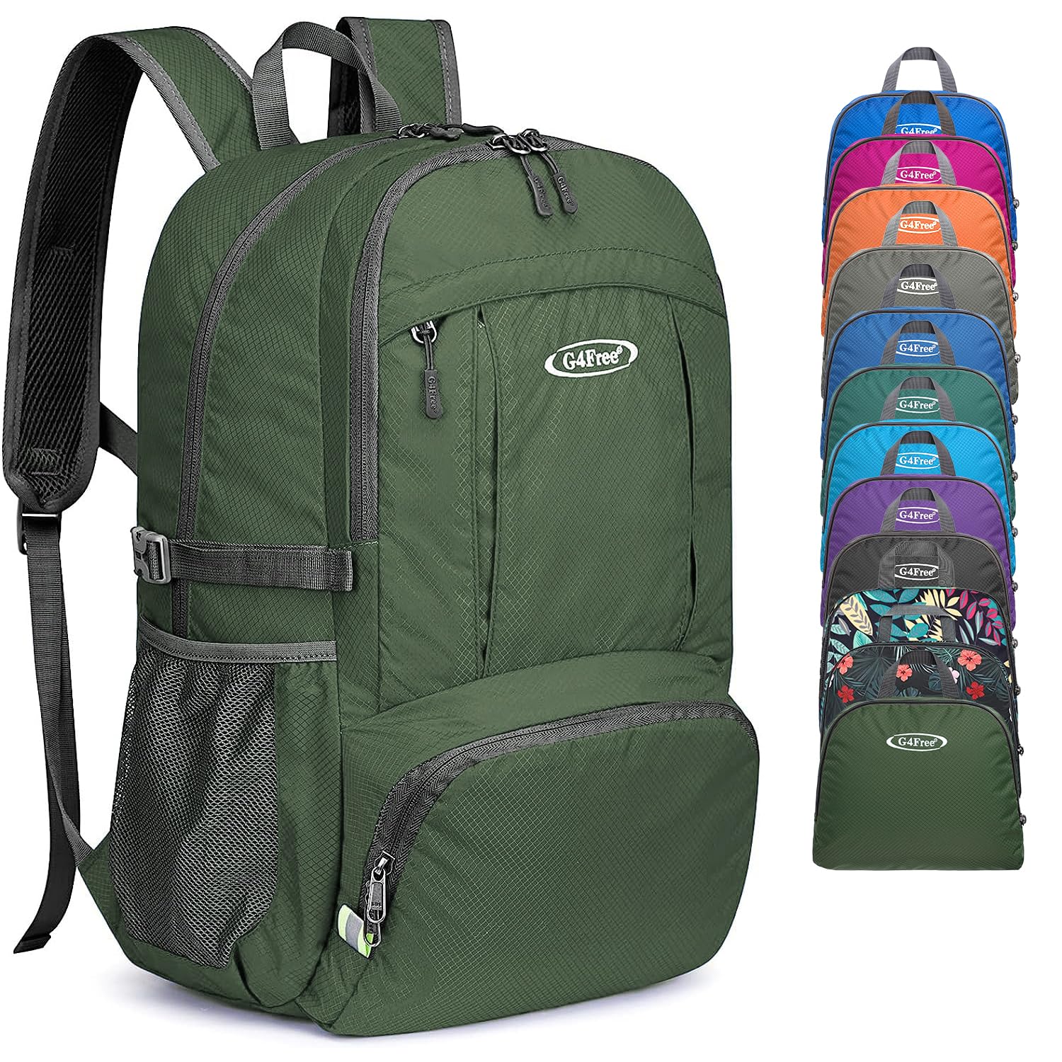 G4Free 40L Lightweight Packable Hiking Backpack, Waterproof Travel Daypack