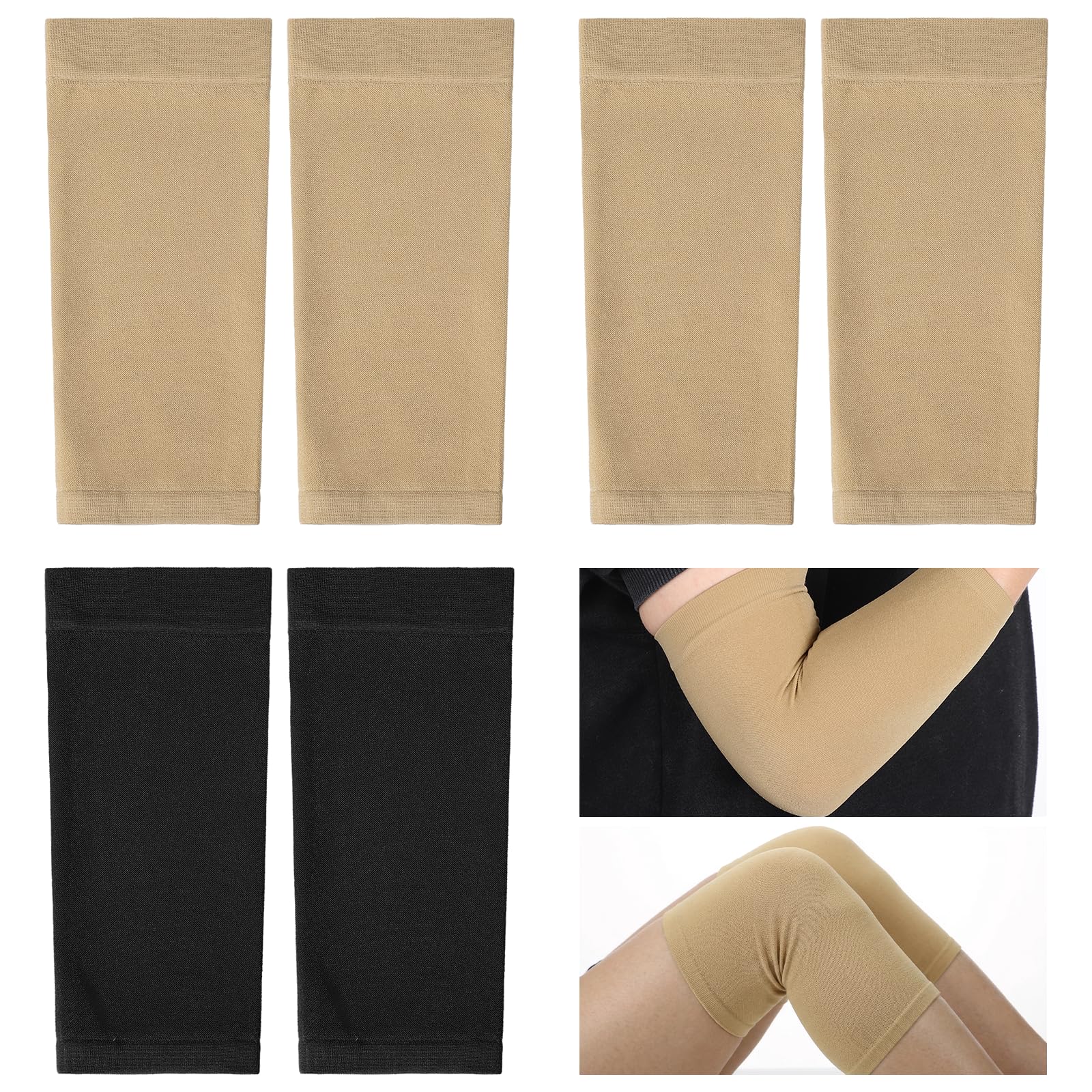 3 pares de cubiertas para tatuajes de antebrazo, mangas de tatuaje, cubiertas para tatuajes, para cubrir cicatrices y tatuajes como protección solar para hombres y mujeres