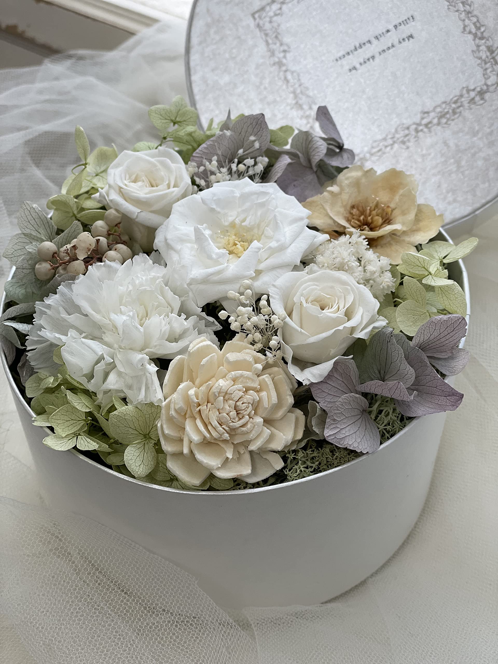Amazon｜JOUR ROSE プリザーブドフラワーボックス「ballon バロン」BOX