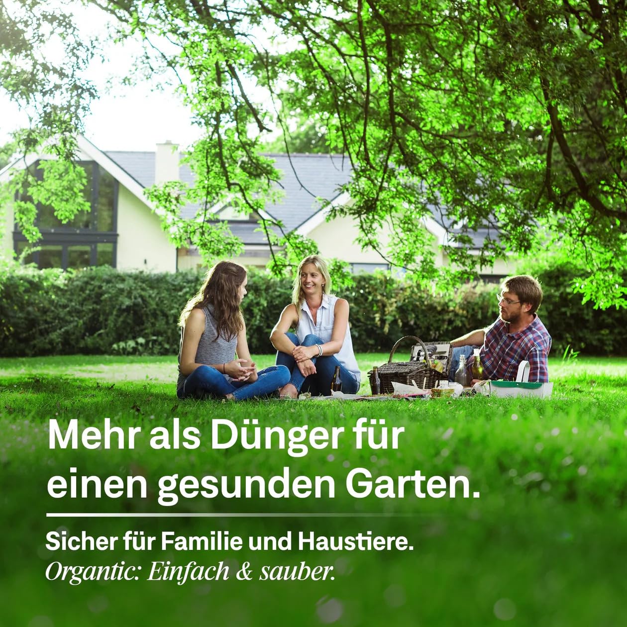 Organtic Sommer-Rasenpflege Bundle: 5kg Sommerrasendünger + 1kg Rasen-Nachsaat – für bis zu 250m² – ideal bei Sommerstress, schnelle Lückenreparatur, reduzierten Moos & sorgt für sattgrünen, dichten R