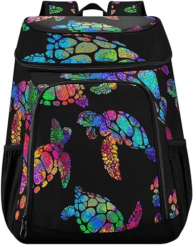 Mochila bohemia con diseño de tortuga marina a prueba de fugas, aislada, impermeable, suave, para la playa, para hombres y mujeres, para el trabajo,