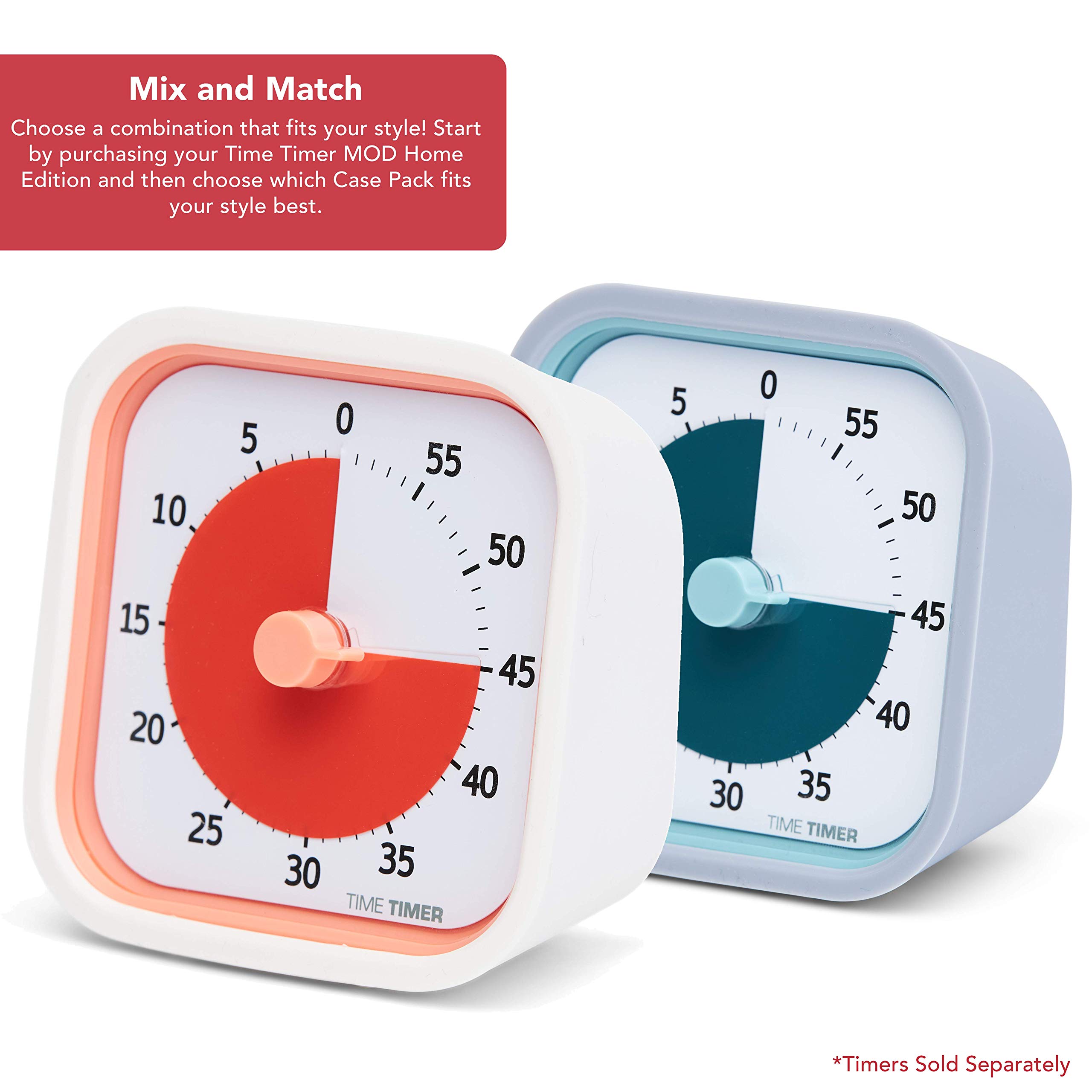 TIME TIMER Case for Time Timer Home MOD, 60-Minute Visual Timer, Home Edition for Children School Desk - Image 2