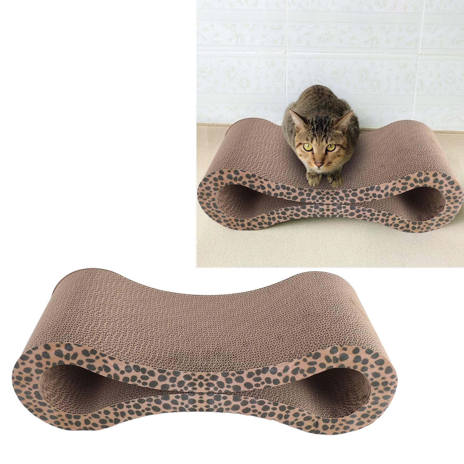 Tiragraffi per Gatti Lounge, Protezione per Mobili, Letto in Cartone Ondulato per Gatti, Tiragraffi Extra Spesso, Soddisfa gli Istinti Naturali, Funzione Reversibile per un Uso
