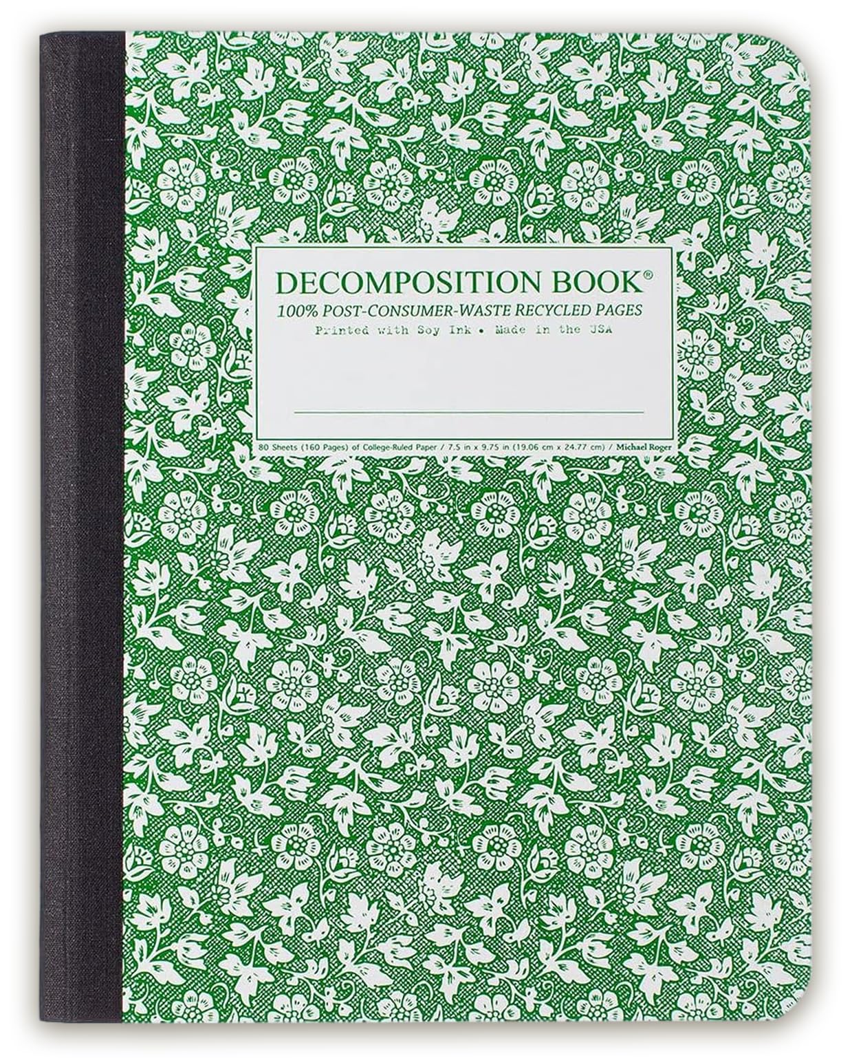 Parsley Decomposition Book: College-Ruled Composition Notebook with 100% Post-Consumer-Waste Recycled Pages