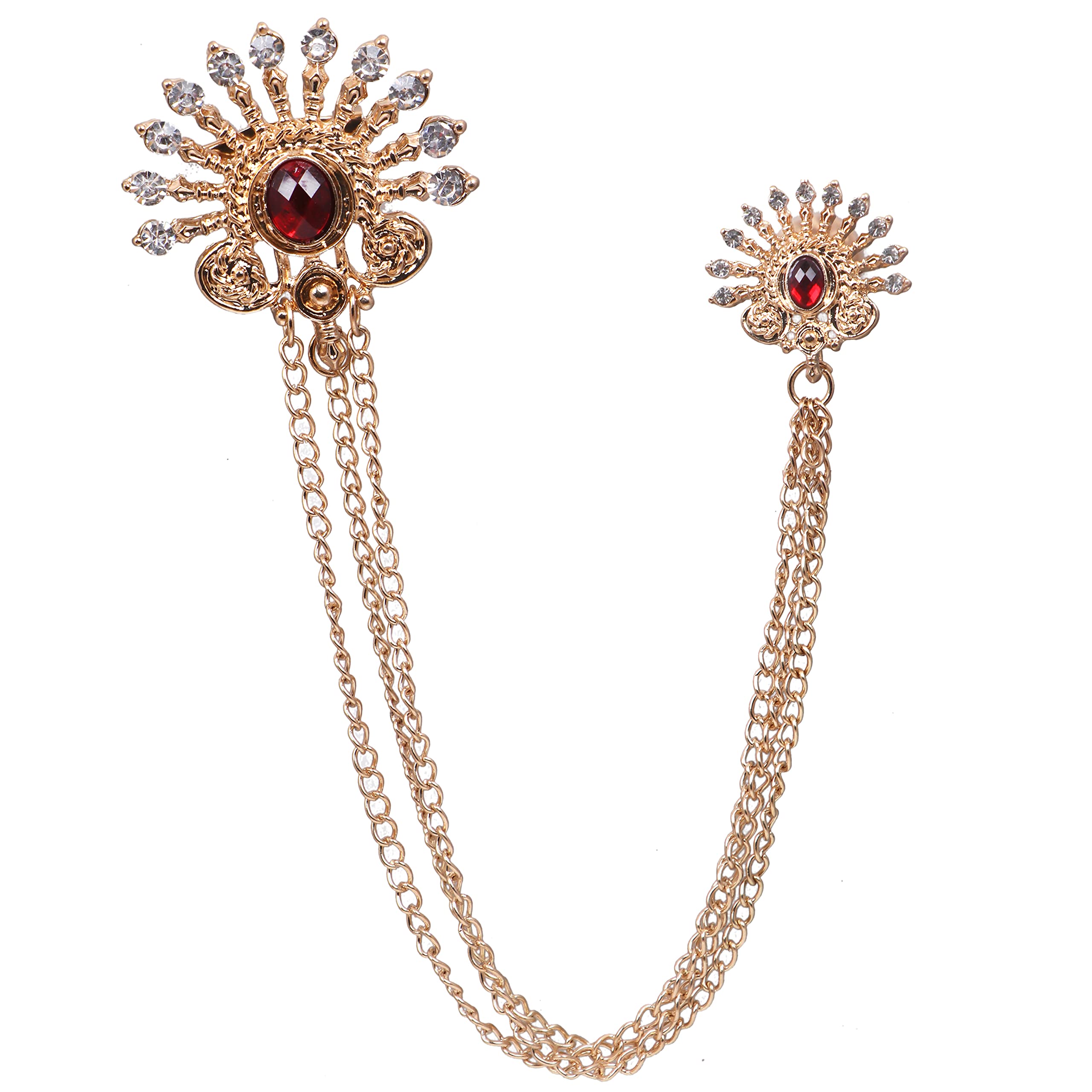See full amazon price history chart for Adorn Golden Rhinestone Chain Brooch for Men Adorn Golden Rhinestone Chain Brooch for Men (B096SQTLXB) Amazon Price History, Amazon Price Tracker