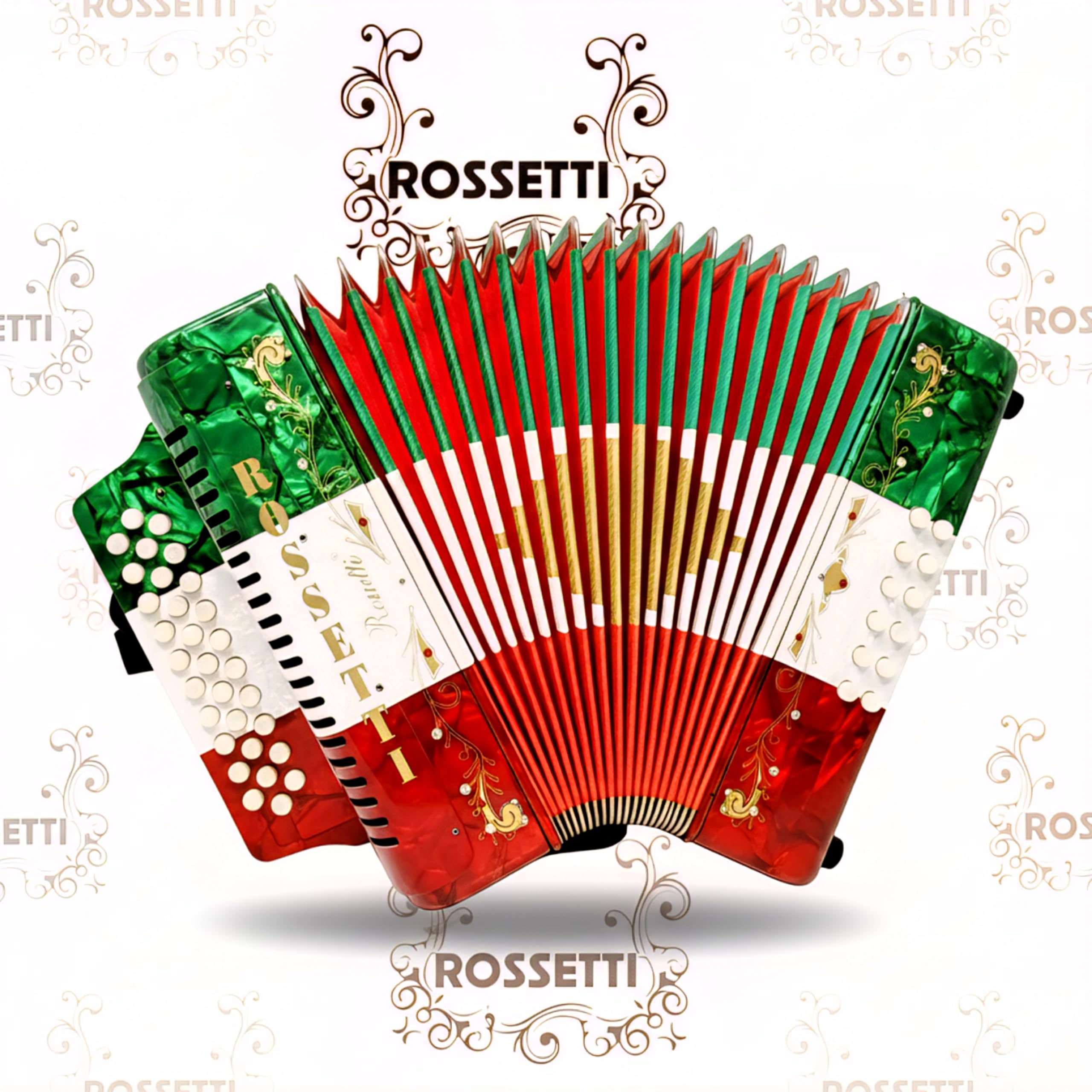 Amazon.com: Rossetti 3112 FBbEb FA 31 Treble 12 Bass Button
