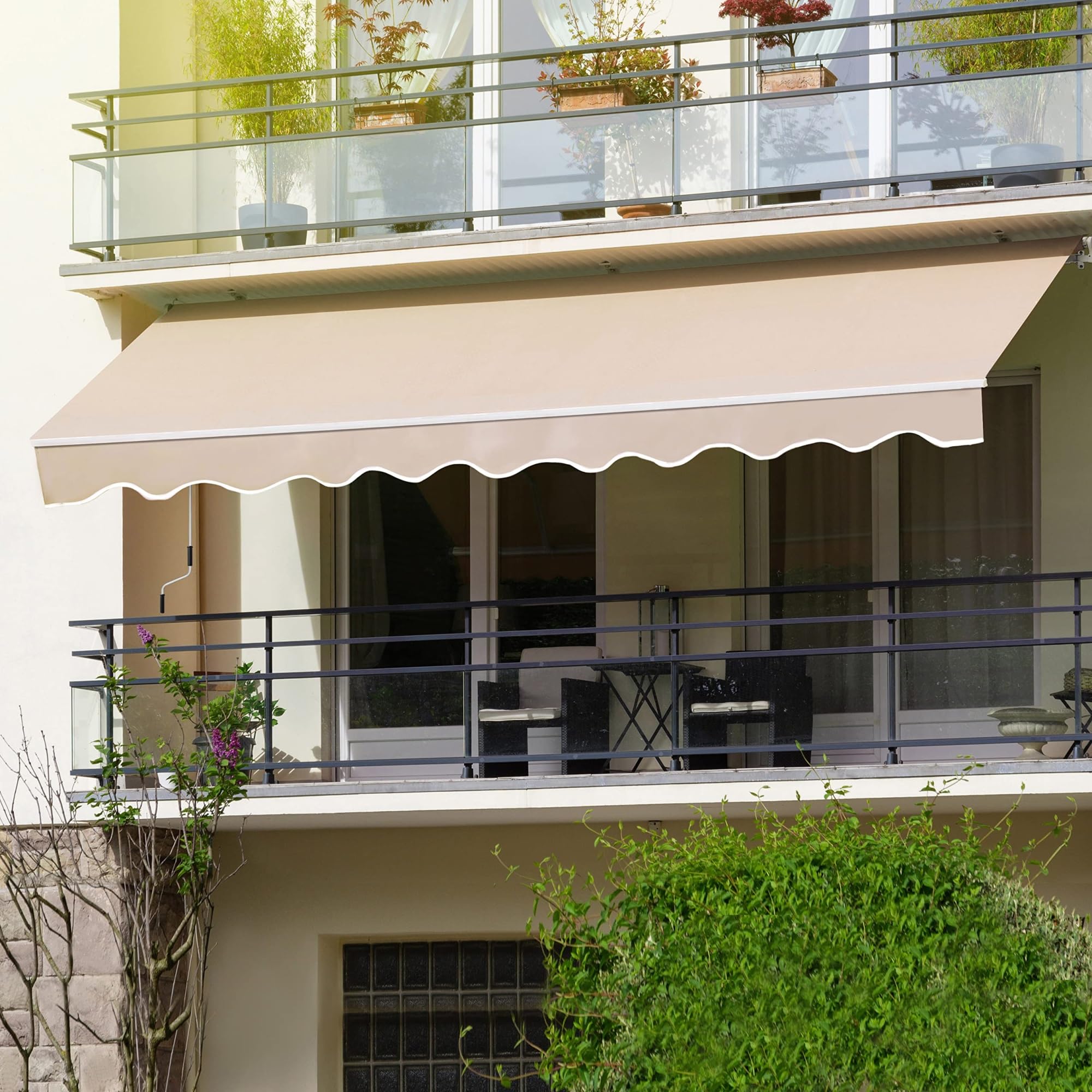 markise balkon ersatzteile ZFUCMAYL Markisen-Ersatzteile (nur Stoff), Einziehbare Terrassenüberdachungsmarkise, Ersatz-Überdachungsplane for Die Deck-, Fenster-, Tür- Und Autoseite(13.1x9.8ft) Garten Body Material:Ash Nachlaufende Fahrräder: Was das Studio Wood Line