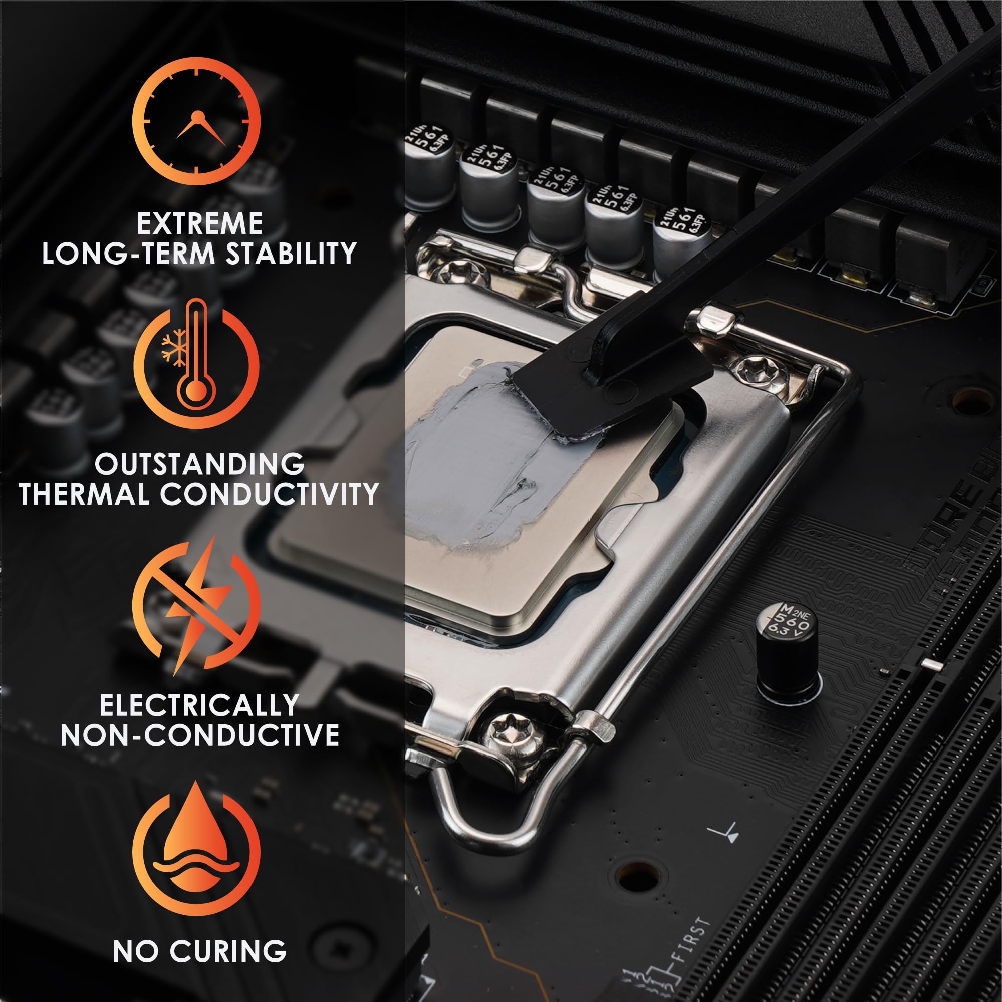Thermal Grizzly Duronaut 30g Pasta térmica CPU GPU | Alta estabilidad a largo plazo, CPU, GPU, bajo pump-out, alta conductividad térmica, no endurece, formato 30g