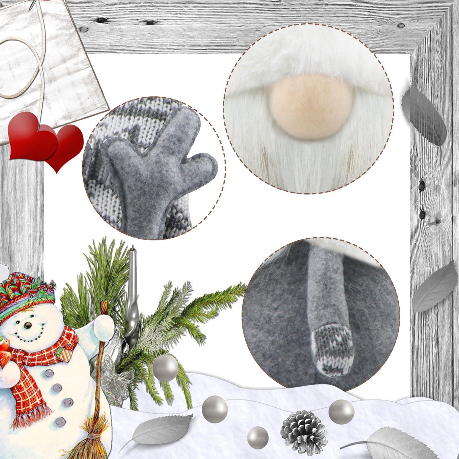 Godeufe Gnomi Natale Decorazioni Natalizie Gnomo Peluche Corna di