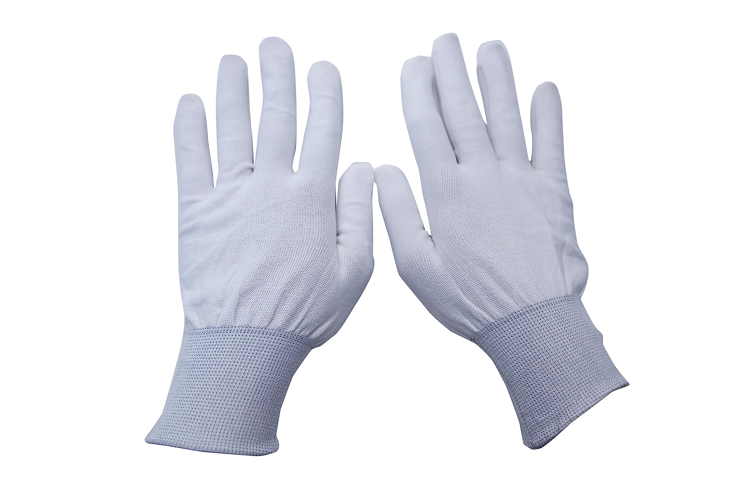 M&S Unisex Cotton Knitted Hand Gloves | Reusable Gloves | Hand Protection Multi-Purpose Gloves | Ideal for Gardening | Cleaning | Kitchen and Daily Routine work Activities - Pack of 1 Pair(White)