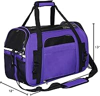 Vista 8 de EliteField Transportador suave para mascotas (aprobado por aerolíneas) Bolsa de viaje para perro, cachorro, gato, de lados suaves