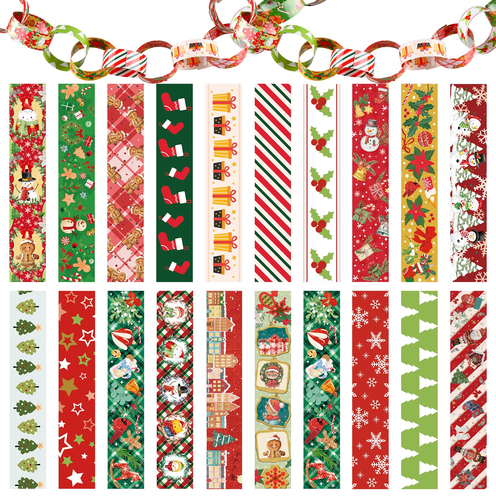 amazon-com-poen-600-pcs-christmas-paper-chains-festival-craft-paper-decorations-xmas-paper-chain-strips-for-kids-merry-christmas-paper-craft-supplies-for-christmas-party-decorations-20-styles-toys-games