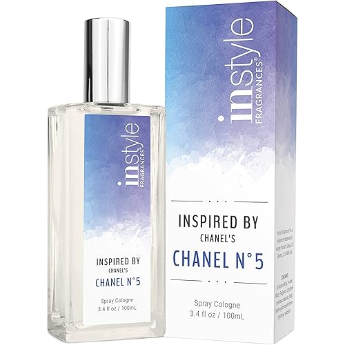 Instyle Fragrances, Inspired by Chanel's Chanel No. 5, Women’s Eau de Toilette, CLEAN, Vegan, Paraben-Free, Never Tested on Animals, 3.4 Fluid Ounces