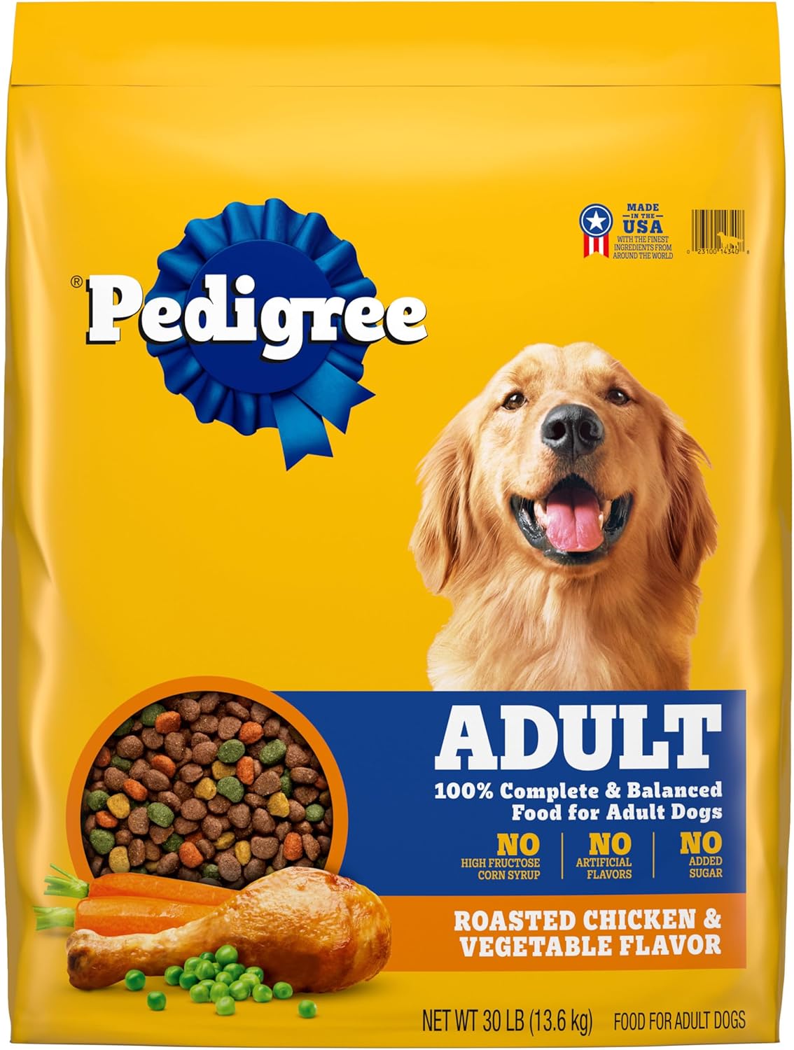 Pedigree Complete Nutrition Adult Dry Dog Food, Roasted Chicken & Vegetable Flavor, 30 lb. Bag Pedigree Complete Nutrition Adult Dry Dog Food, Roasted Chicken & Vegetable Flavor, 30 lb. Bag