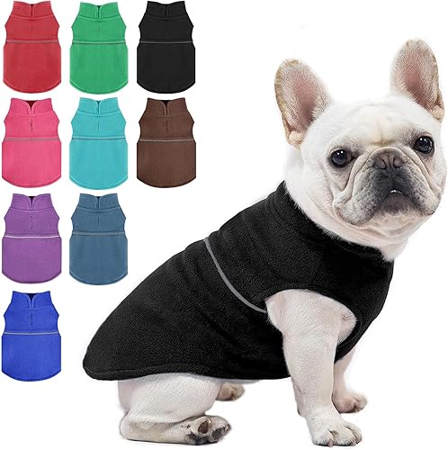 Miniatura 8 de Suéteres para perros pequeños - Ropa para perros hembras - Suéter de forro polar para perros - Ropa para cachorros para perros pequeños Niño - Ropa