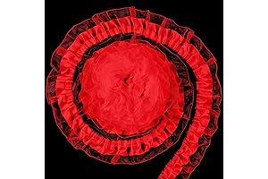 PAGOW Red Lace Trim: Elevate Your Creations with Vintage Charm