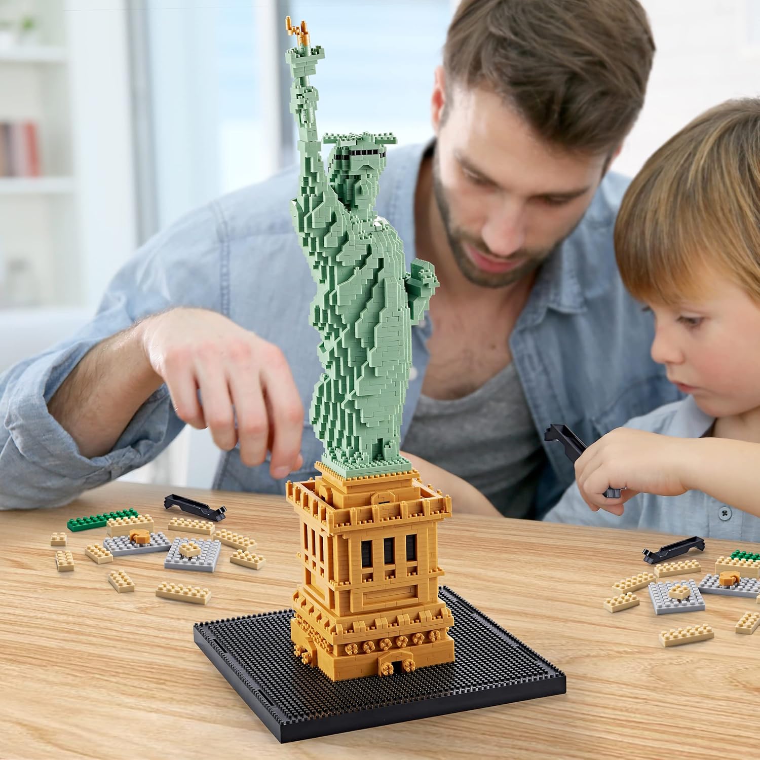 YaJie Statue of Liberty Micro Blocks Set, Educational Architecture Model Kit for Teens & Adults, Creative DIY Landmark Building Toy, Ideal Gift for Ages 14+(2810 PCS)