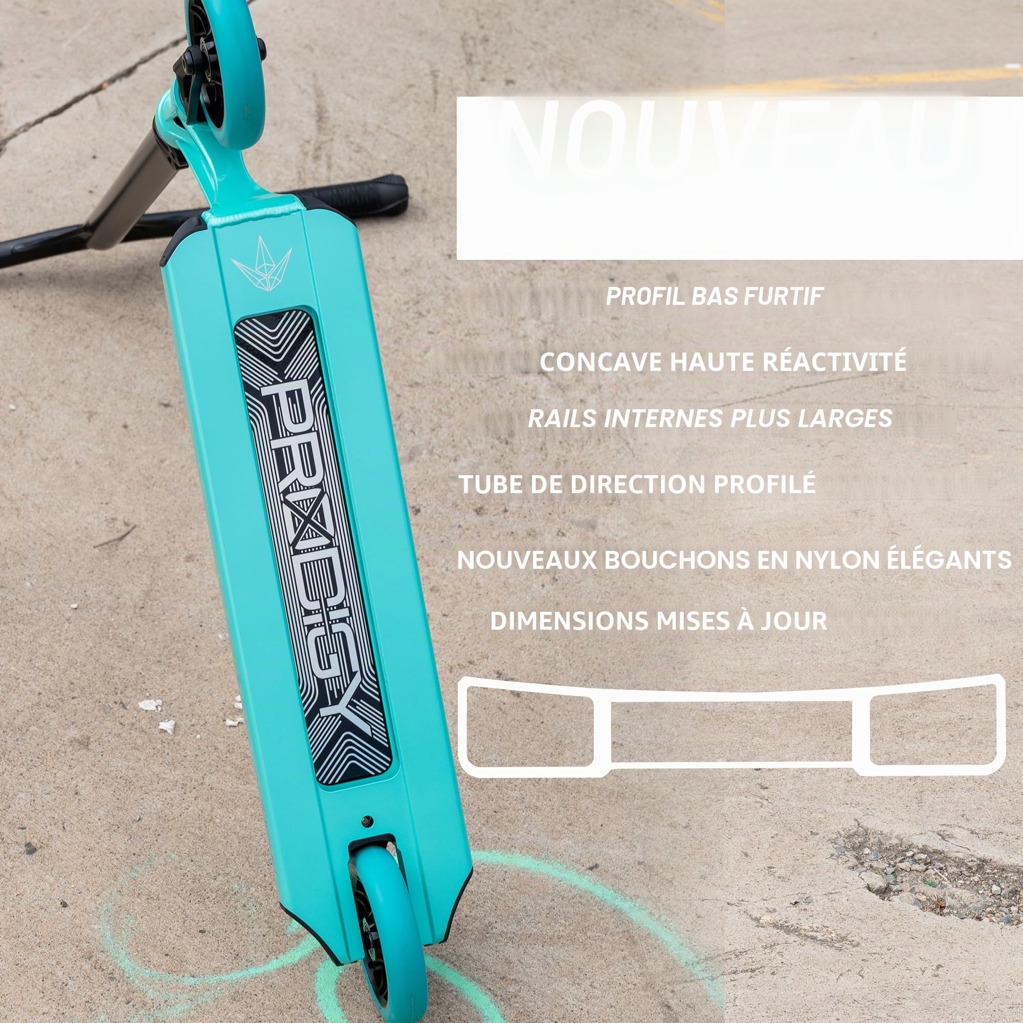 Blunt Scooters Prodigy X Pro Trottinette haute performance en pièces professionnelles, trottinette parfaite pour tous les niveaux de difficulté