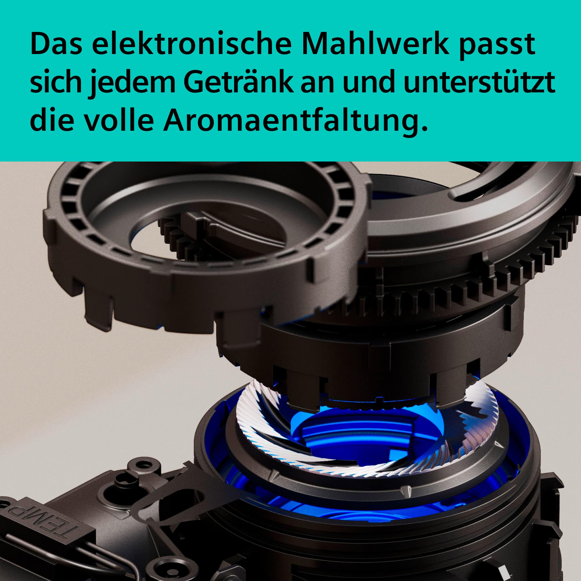 Siemens Kaffeevollautomat EQ900 iAroma, personalisierbare Einstellungen, präzises Mahlwerk, großes, intuitives Full-Touch-Display, Silber, TQ923E03