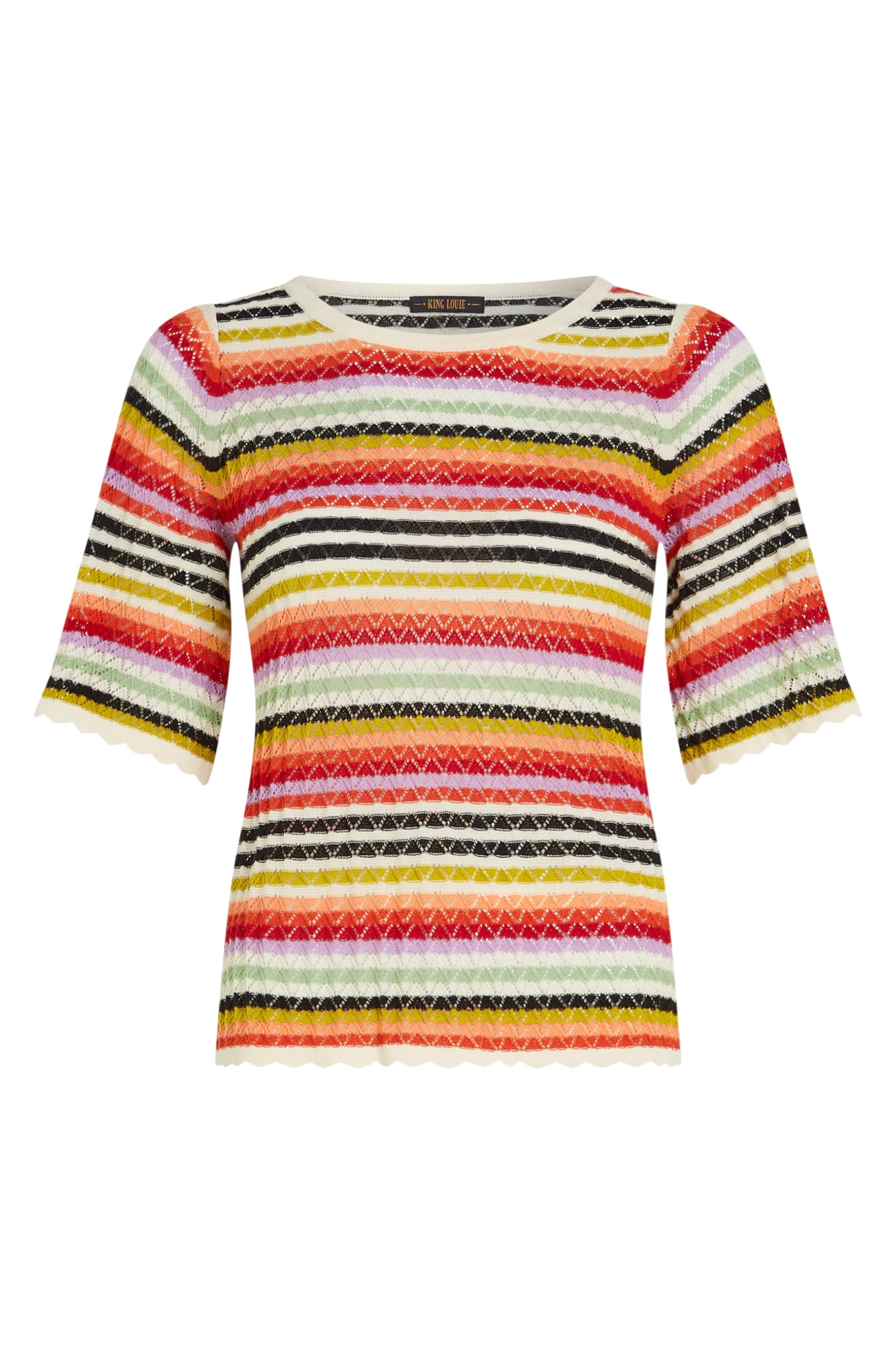 King Louie Top de punto para mujer de algodón orgánico Maree Top Basile