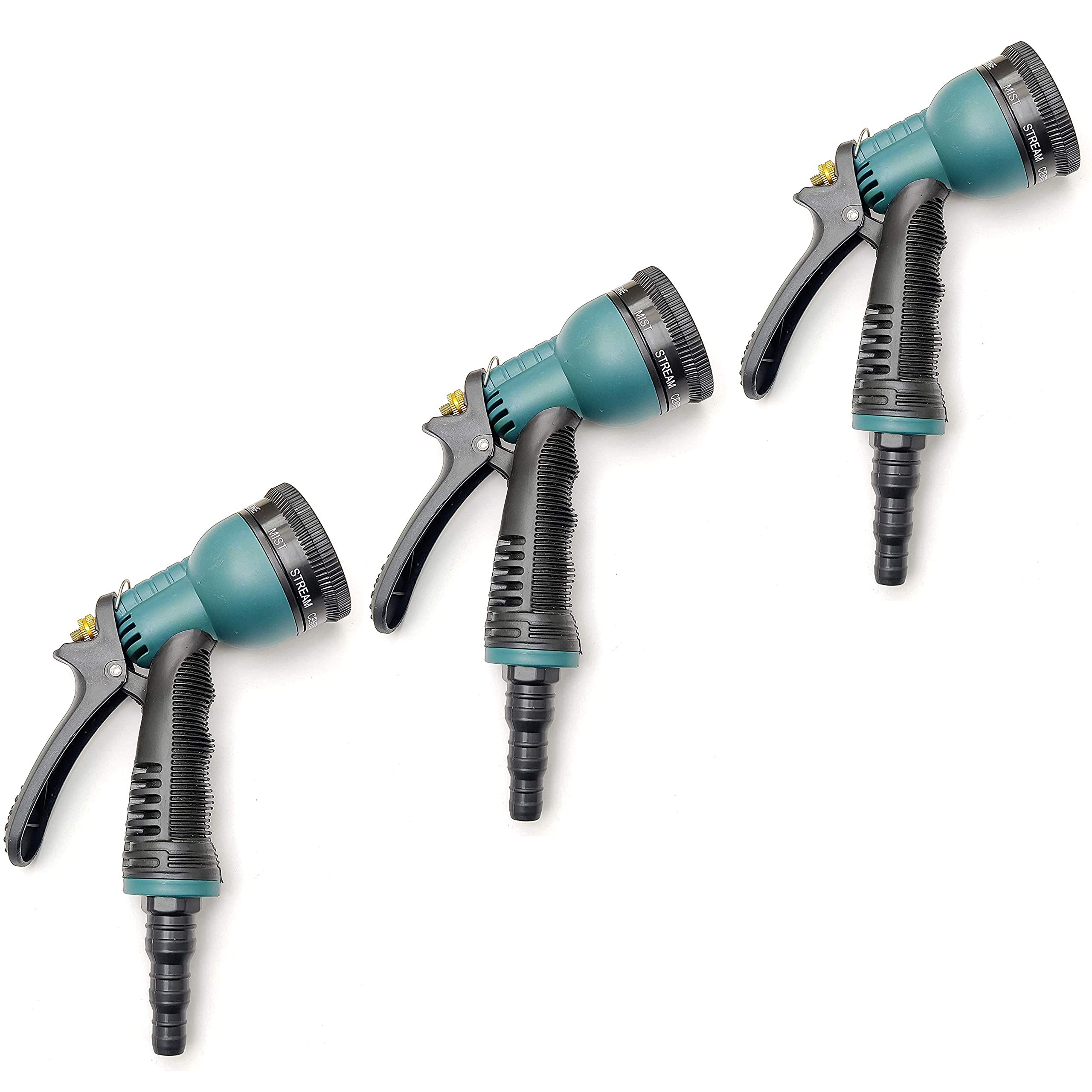 Dropware Garden Heavy-Duty Nozzle, Comfort-Grip 7 Different Spray Patterns for Watering Lawns, Washing Cars & Pets Water Spray Gun (Green) Set of 3 (B08Q226BJ2) Amazon Price History, Amazon Price Tracker