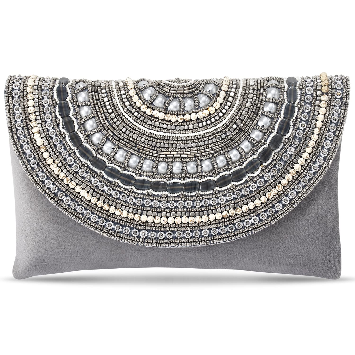 Aheli Indian Clutch Purses Gift for Women Wedding Handmade Evening Bridal Handbags Party