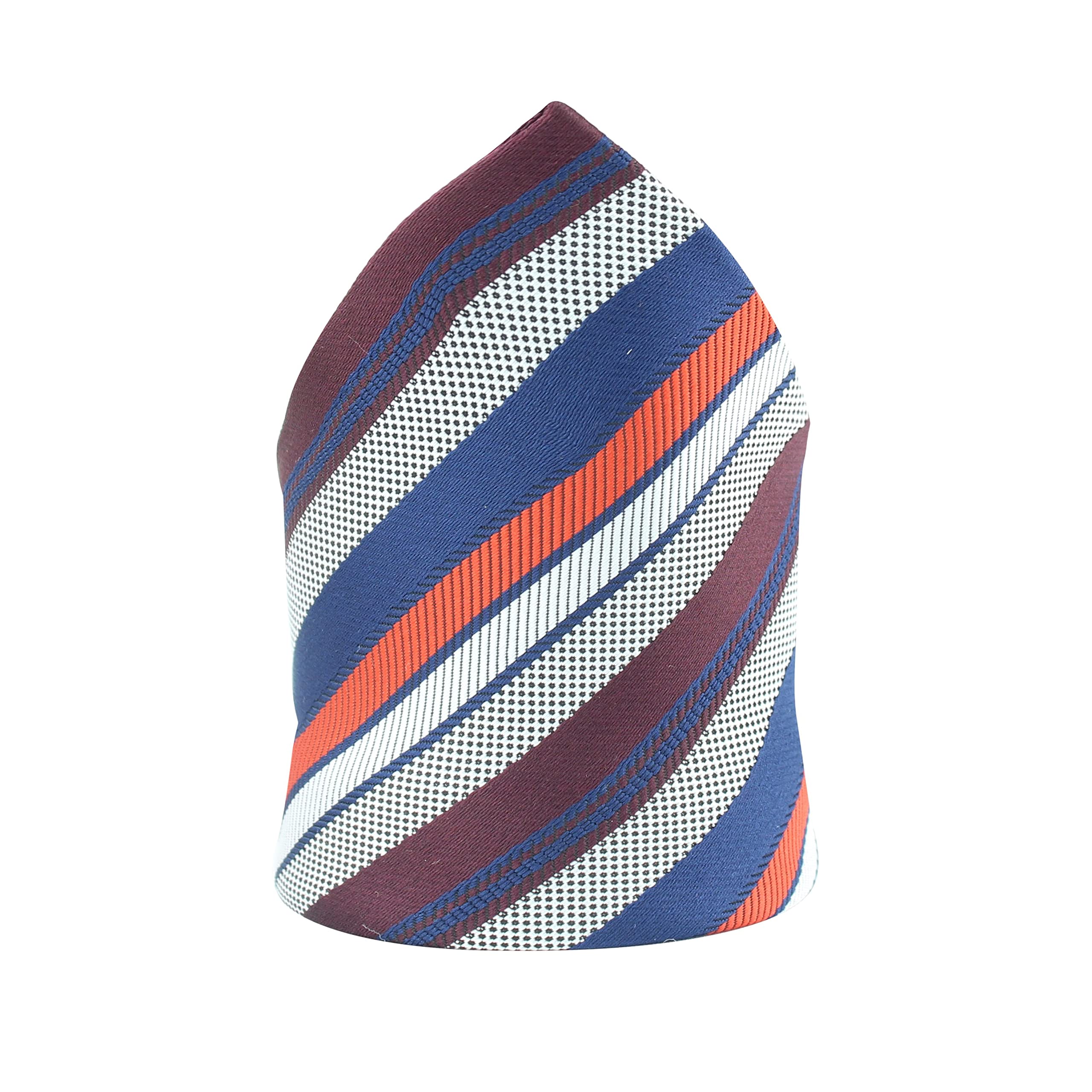 Refreshing Black Striped Pocket Square For Men-image-45