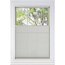 BlindsAvenue Cordless Top Down Bottom Up Cellular Honeycomb Shade, 9/16" Single Cell, Light Filtering, Fawn, Size: 57" W x 48" H
