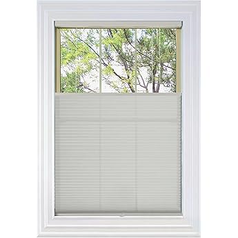 BlindsAvenue Cordless Top Down Bottom Up Cellular Honeycomb Shade, 9/16" Single Cell, Light Filtering, Fawn, Size: 57" W x 48" H