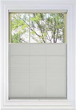 BlindsAvenue Cordless Top Down Bottom Up Cellular Honeycomb Shade, 9/16" Single Cell, Light Filtering, Winter White, Size: 36" W x 48" H