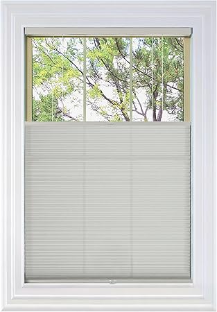 BlindsAvenue Cordless Top Down Bottom Up Cellular Honeycomb Shade, 9/16" Single Cell, Light Filtering, Winter White, Size: 36" W x 48" H